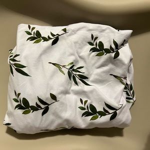New Caden Lane Olive Leaf Crib Sheet